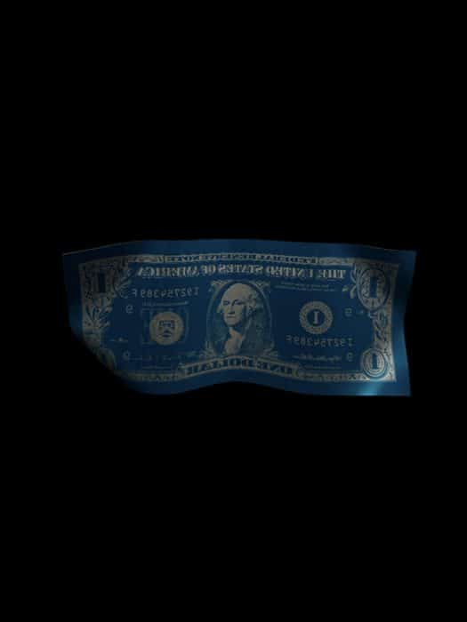 Un dollar (Bleu Ocean)